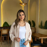 Linen shirt in beige