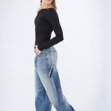 Loose Fit Blue Jeans