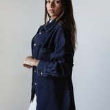 Classic Denim Shirt-Dark Navy