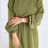 Mohair Dress- Olive