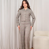 Plaid formal suit