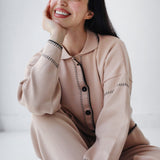 Velora Knit Set-Beige