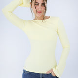Flared Cuff Rib Top