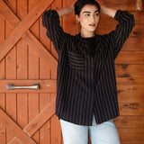 Soft Lines Shirt- Black