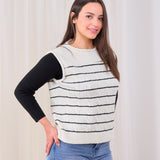 Signature Knit Vest- off white