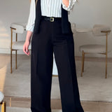 Wide Leg pants-black