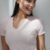 Short Sleeve V-Neck Top