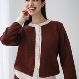 Sleek Comfort Knit Set- Brown