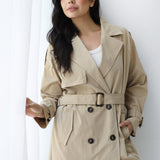 Double-Breasted Trench coat-beige