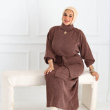 Mohair Dress- Brown