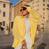 Linen shirt in yellow