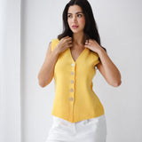 Vogue Sleek Vest-yellow