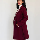 Winter Ease Coat- Burgundy