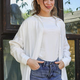 Bloom Linen shirt- White