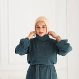 Mohair Dress- Dark jade