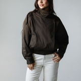 Waterproof Gabardine Utility Jacket-Brown