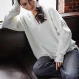 The Lace Sweater-White
