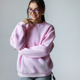 Classic Crewneck Sweatshirt-Pink