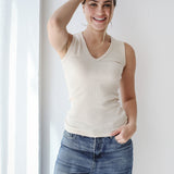 V-Neck Ribbed Tank