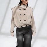 Thea Trench Jacket-Beige