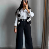 Wide Leg pants- Black