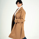 ‘Wendy’ water-repellent trench coat-Caramel