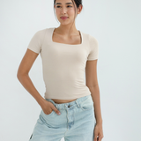 Square Neck Basic Top