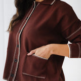 Velora Knit Set-Brown