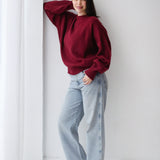 Cozy Sweater-Burgundy