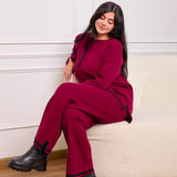 Everyday Knit set burgundy