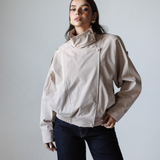 Waterproof Gabardine Utility Jacket-Beige