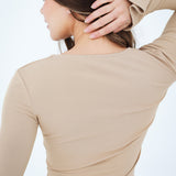Flared Cuff Rib Top