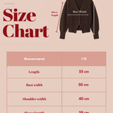 Cropped Knit Cardigan-Brown
