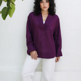 V-neck Blouse