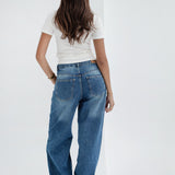 Super wide leg- Blue