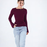 Flared Cuff Rib Top