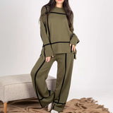 Comfie Knit set - olive