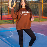 Empowered Sweatshirt-Brown