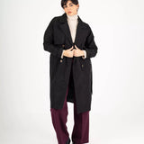 ‘Wendy’ water-repellent trench coat-Black