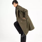 ‘Wendy’ water-repellent trench coat-Olive