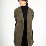 ‘Wendy’ water-repellent trench coat-Olive