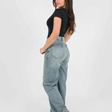 City Flow Wide Leg Jeans – Mid Blue