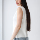 Vogue Sleek Vest-off white