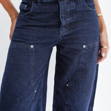 BAGGY JEANS - DARK-BLUE