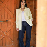 Bloom Linen shirt- Butter Yellow