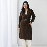 Double-Breasted Trench coat-Brown