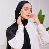 EVERYDAY LYCRA SCARF-BLACK