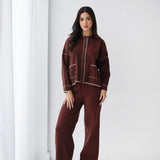 Velora Knit Set-Brown