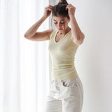 V-Neck Ribbed Tank
