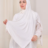 LEOPARD KUWAITI SCARF-WHITE